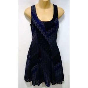 Free People Dress Skater Lace Sleeveless Lined